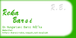 reka barsi business card
